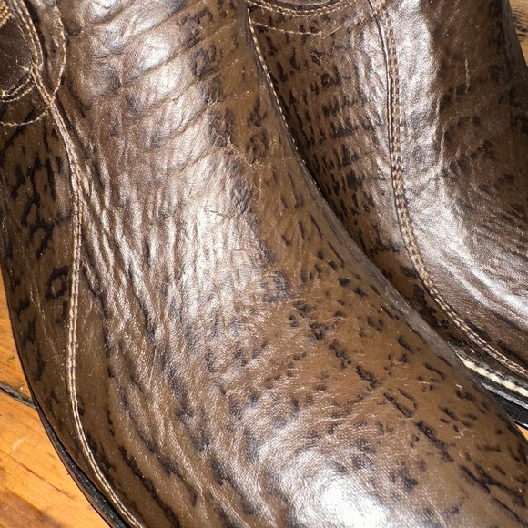 New Cowtown‎ Boots Handmade Western Boots Mens Size 10.5D Brown Leather main image 13
